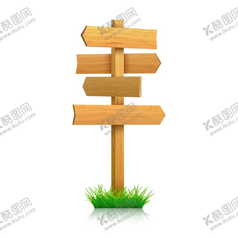 编号：70942810040918078374【酷图网】源文件下载-木牌指示牌