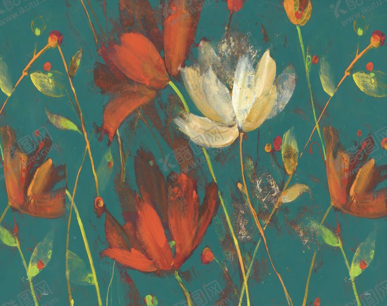 编号：33271509201055413292【酷图网】源文件下载-抽象花草