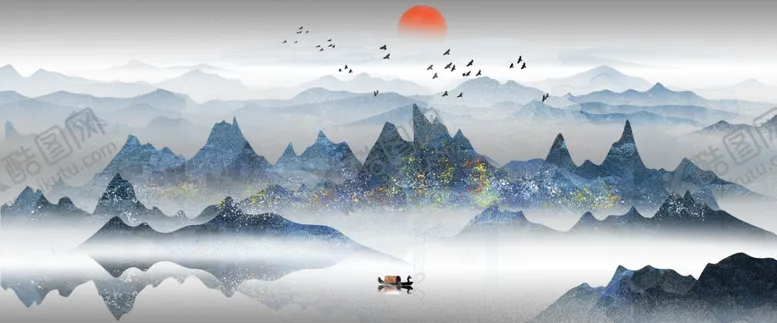 编号：26763501170217431401【酷图网】源文件下载-水墨山水