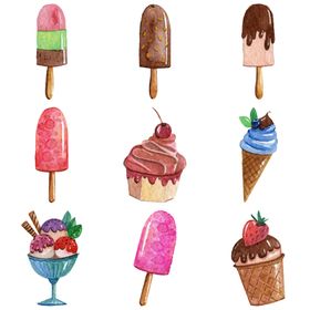 卡通冰淇淋