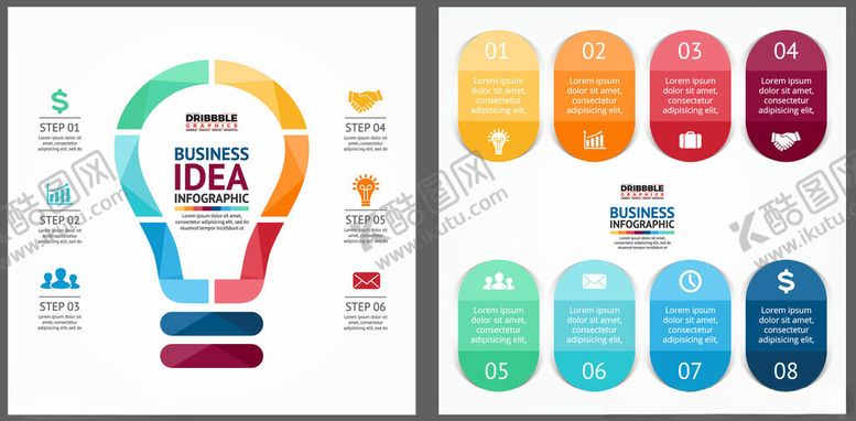 编号：85523612221623012728【酷图网】源文件下载-创意信息图表模板