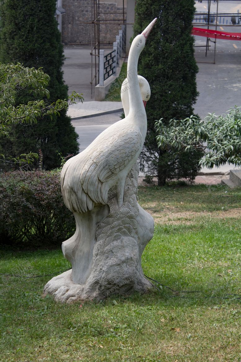 编号：11838509090337008440【酷图网】源文件下载-仙鹤雕塑