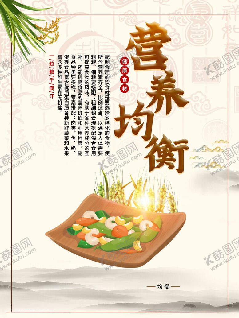 编号：55396603010604215519【酷图网】源文件下载-营养均衡