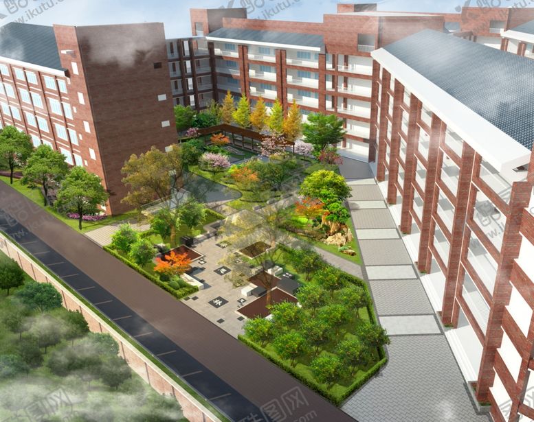 编号：71473610211753267716【酷图网】源文件下载-学校景观设计