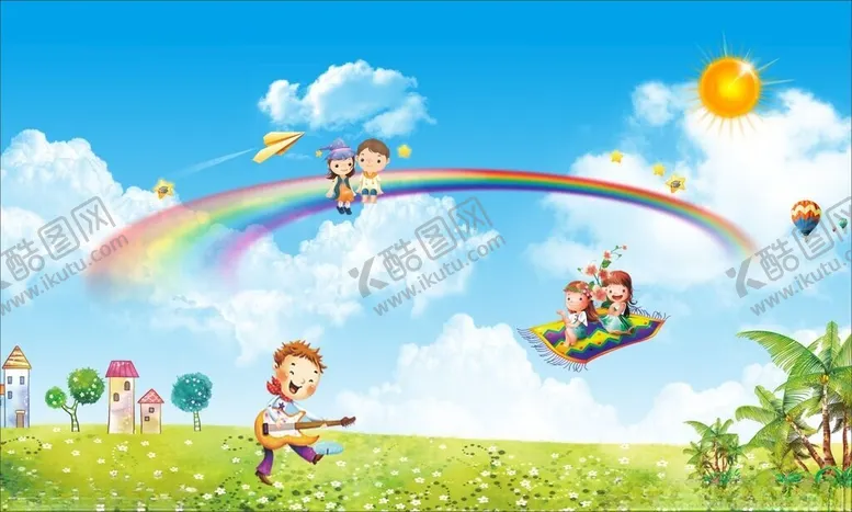 编号：73110401311314505006【酷图网】源文件下载-幼儿园卡通背景