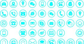 电话地址各种小图标
