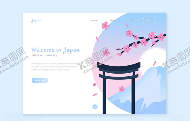 编号：94776610120927575267【酷图网】源文件下载-日式欢迎门樱花