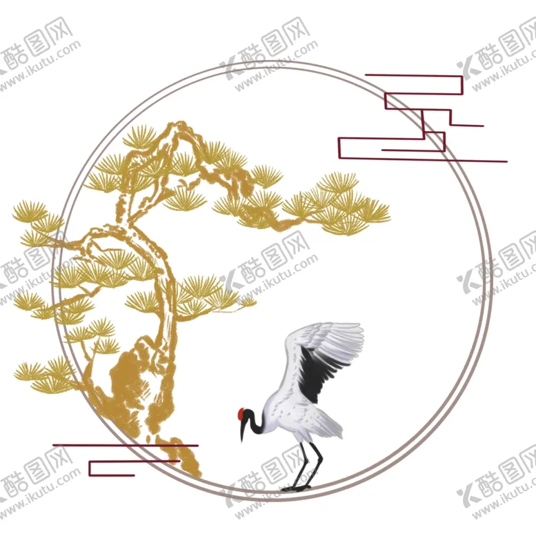 编号：58959812160911152464【酷图网】源文件下载-仙鹤