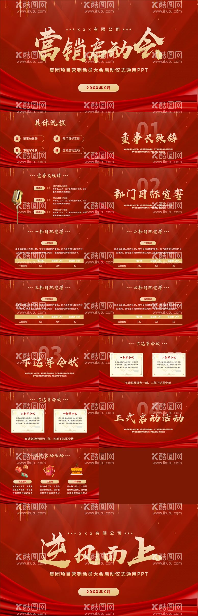 编号：83519412040400082466【酷图网】源文件下载-营销启动会销售项目动员大会ppt