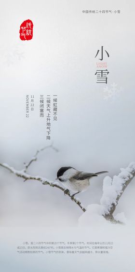 小雪节气海报