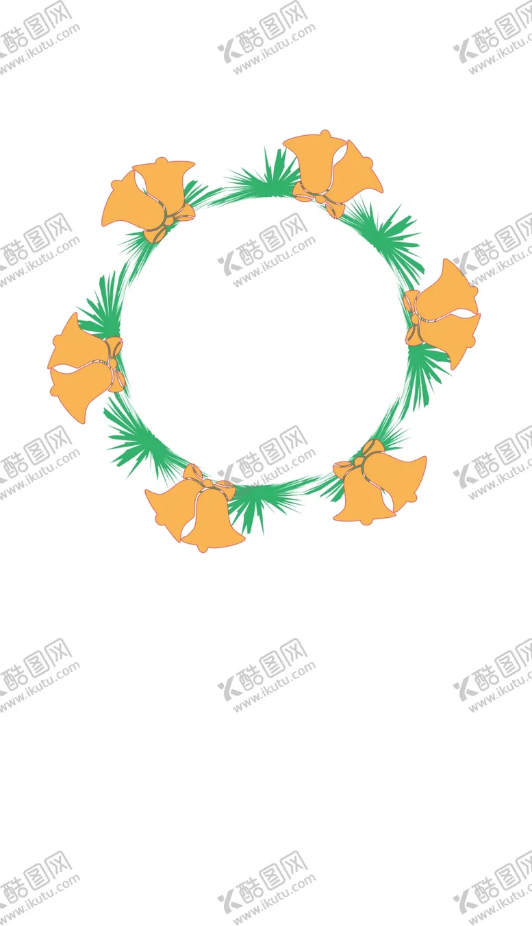 编号：88736002080256432043【酷图网】源文件下载-圣诞节圣诞花环精美边框卡通元素