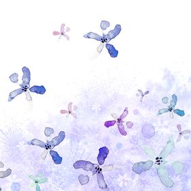 唯美抽象花卉花纹挂画装饰画