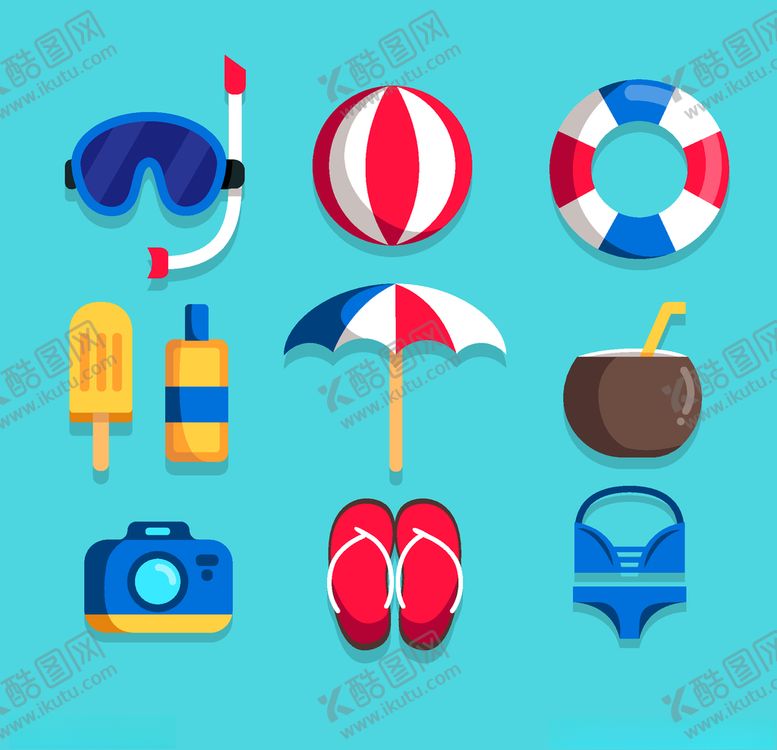 编号：73910510300346309261【酷图网】源文件下载-夏日元素