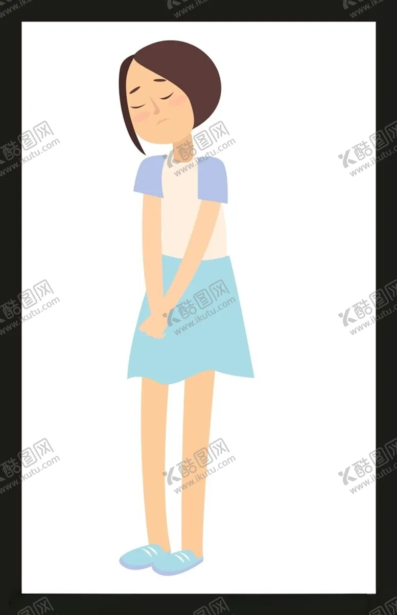 编号：21896001310922315662【酷图网】源文件下载-手绘卡通女孩