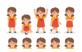 矢量卡通休闲人物