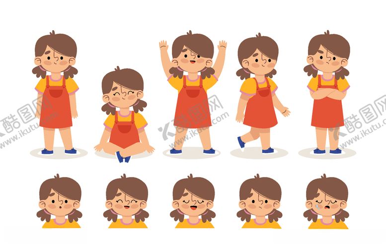 编号：77521310211244074087【酷图网】源文件下载-矢量卡通休闲人物