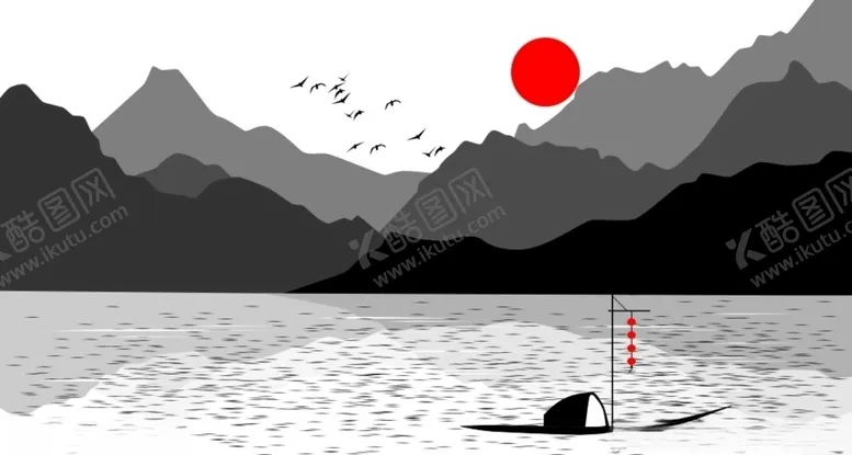 编号：66981404180627159068【酷图网】源文件下载-山水画