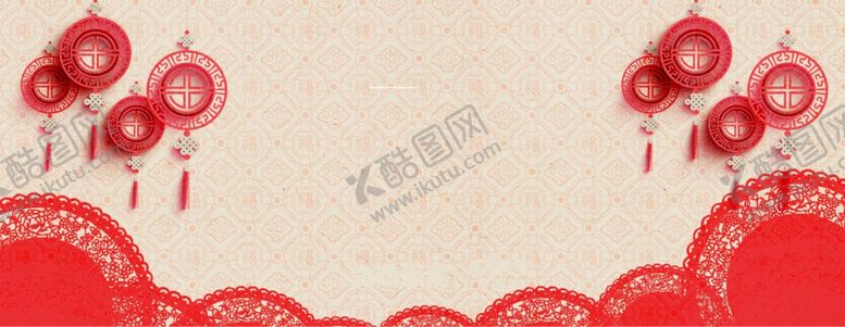 编号：53253909291232318060【酷图网】源文件下载-红色喜庆古风国风活动海报背景