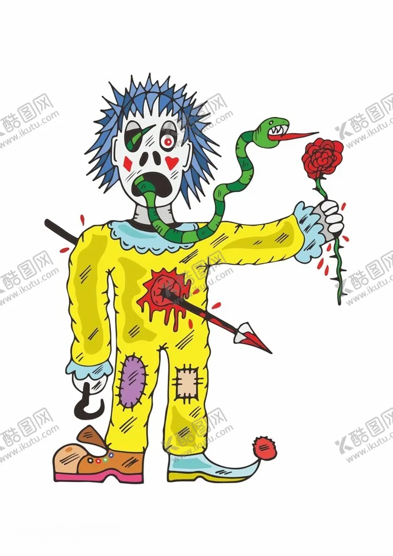 编号：46877912101049419033【酷图网】源文件下载-小丑毒蛇