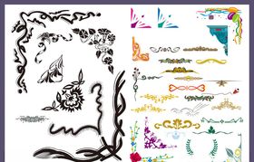 花纹边框角花花边