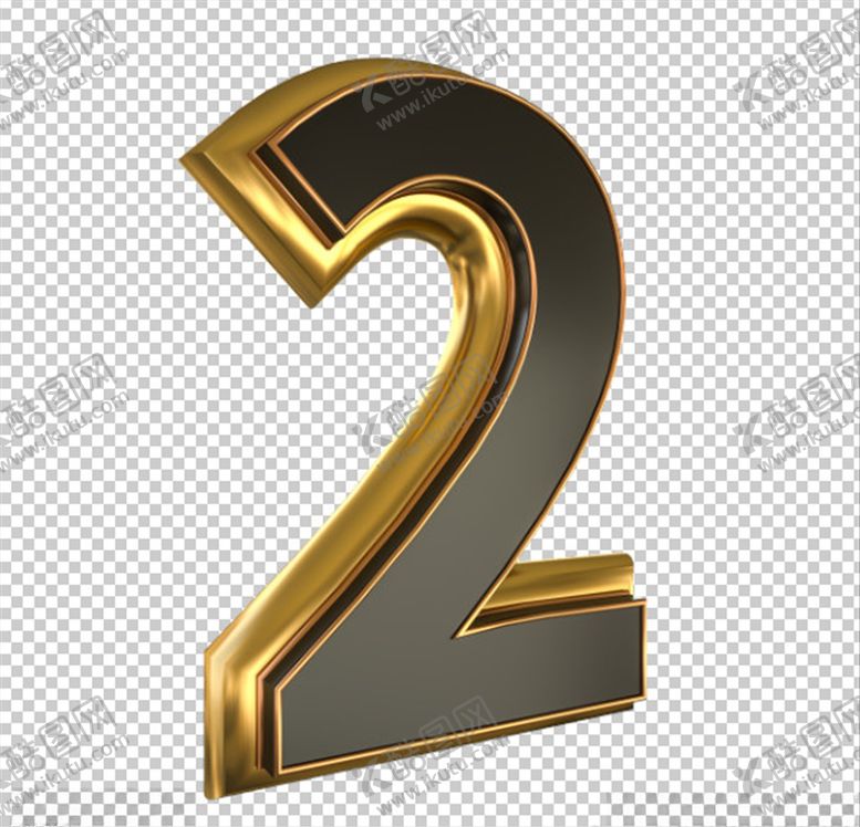 编号：55970409110112295356【酷图网】源文件下载-C4D模型数字2模型psd