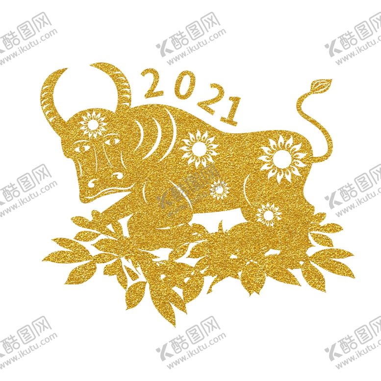 编号：50842206251258437176【酷图网】源文件下载-牛年剪纸插画
