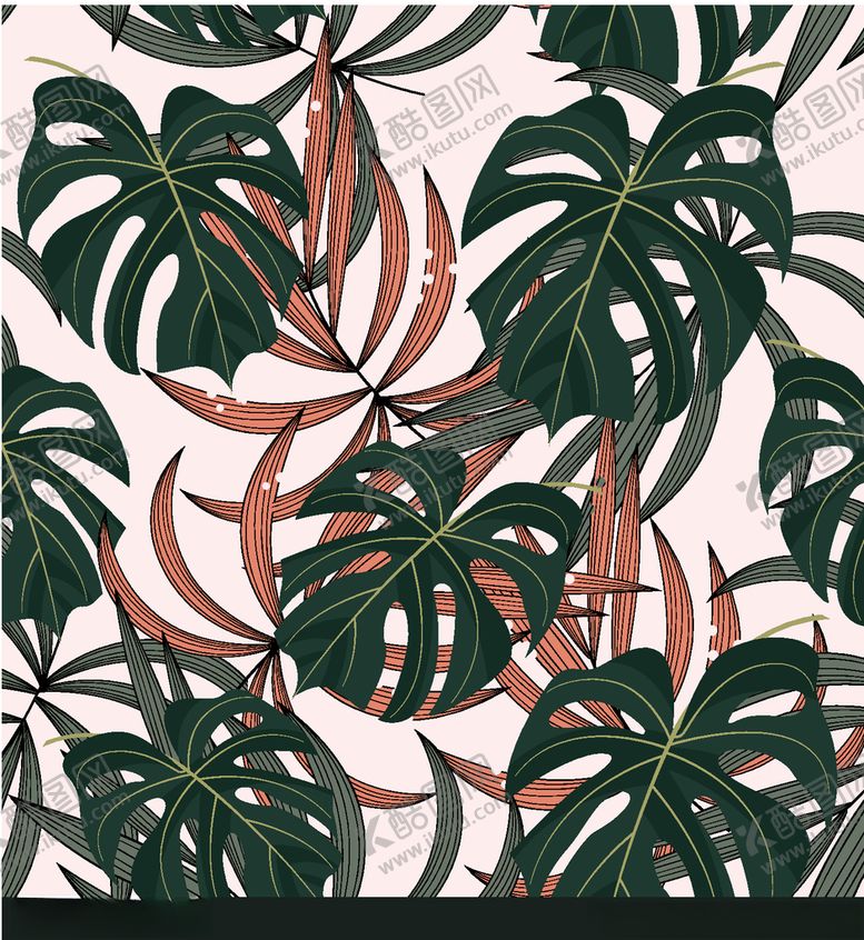 编号：90722209271823218446【酷图网】源文件下载-叶子图案素描