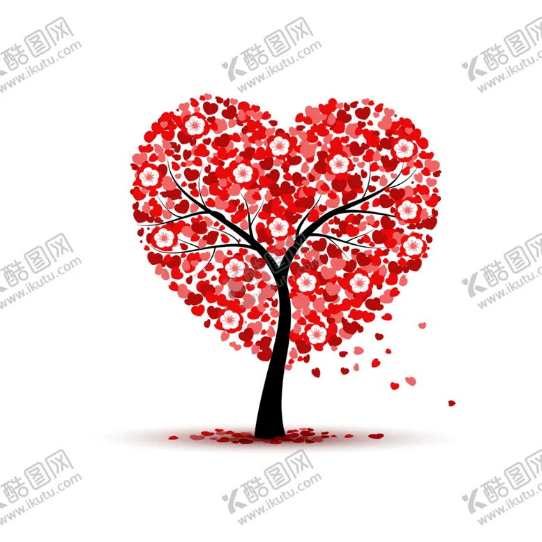 编号：61115606280727177121【酷图网】源文件下载-多彩爱心树