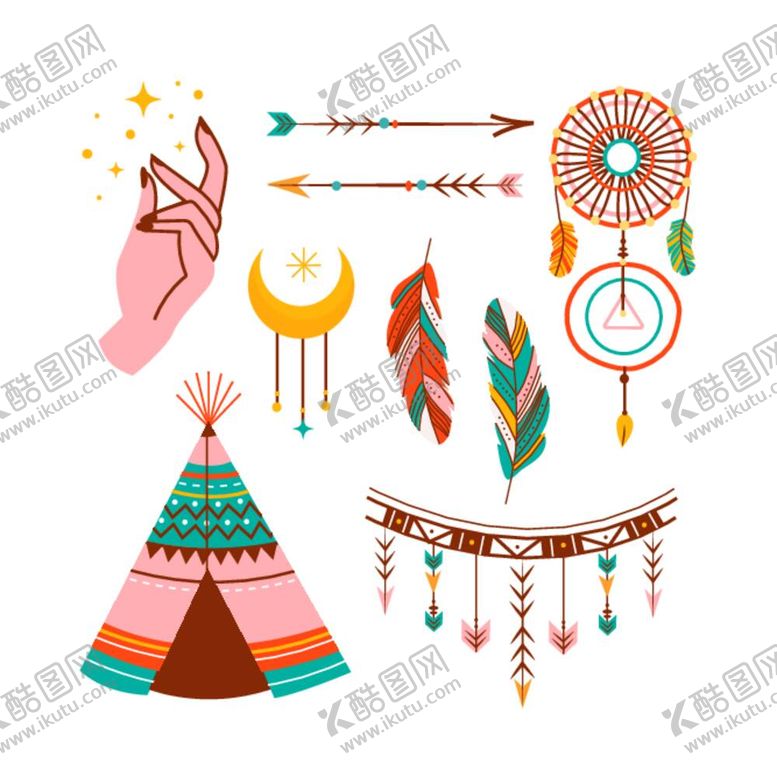 编号：80544012041121545828【酷图网】源文件下载-波西米亚元素