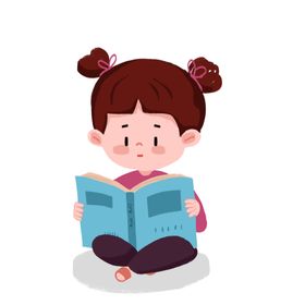 卡通儿童学生人物主题小孩