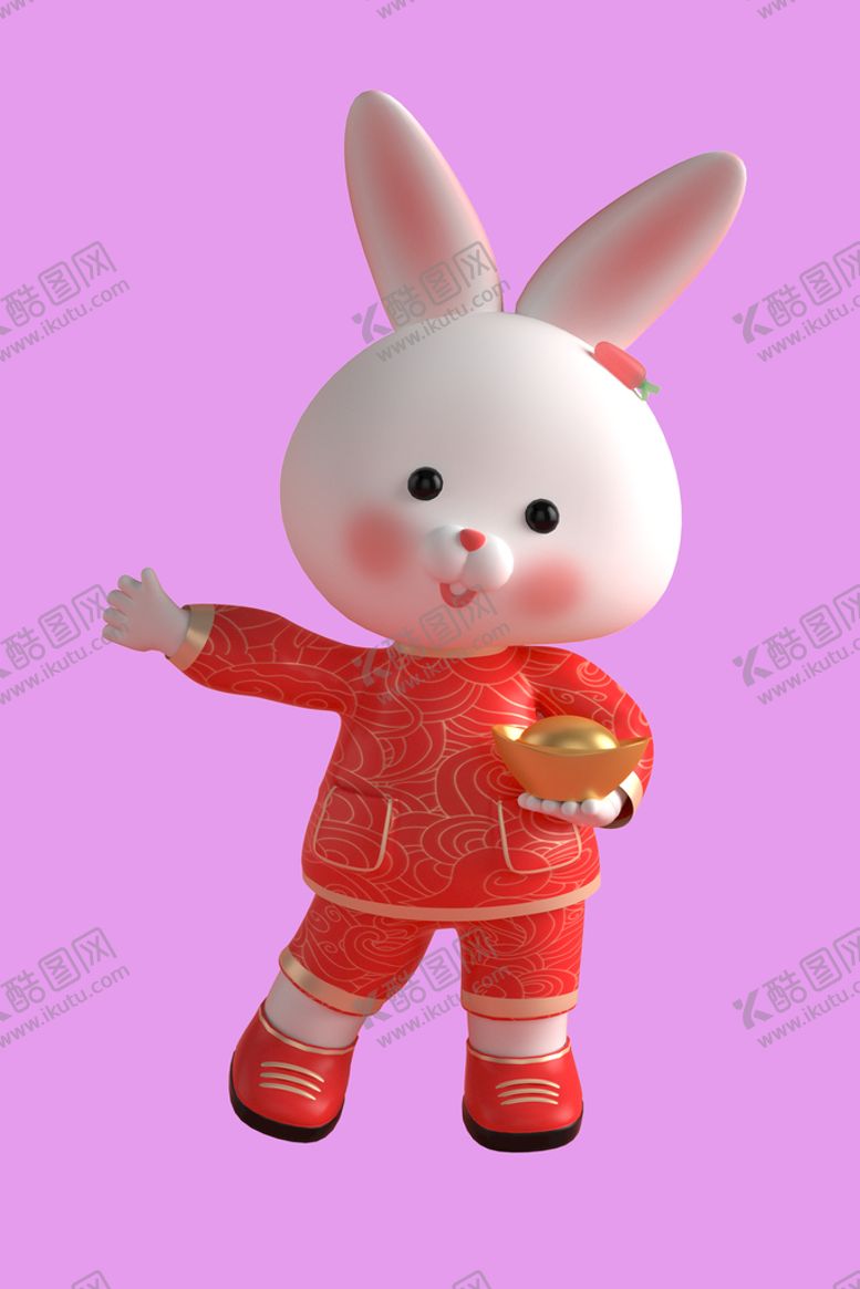 编号：90029111191708501709【酷图网】源文件下载-3D动画兔子