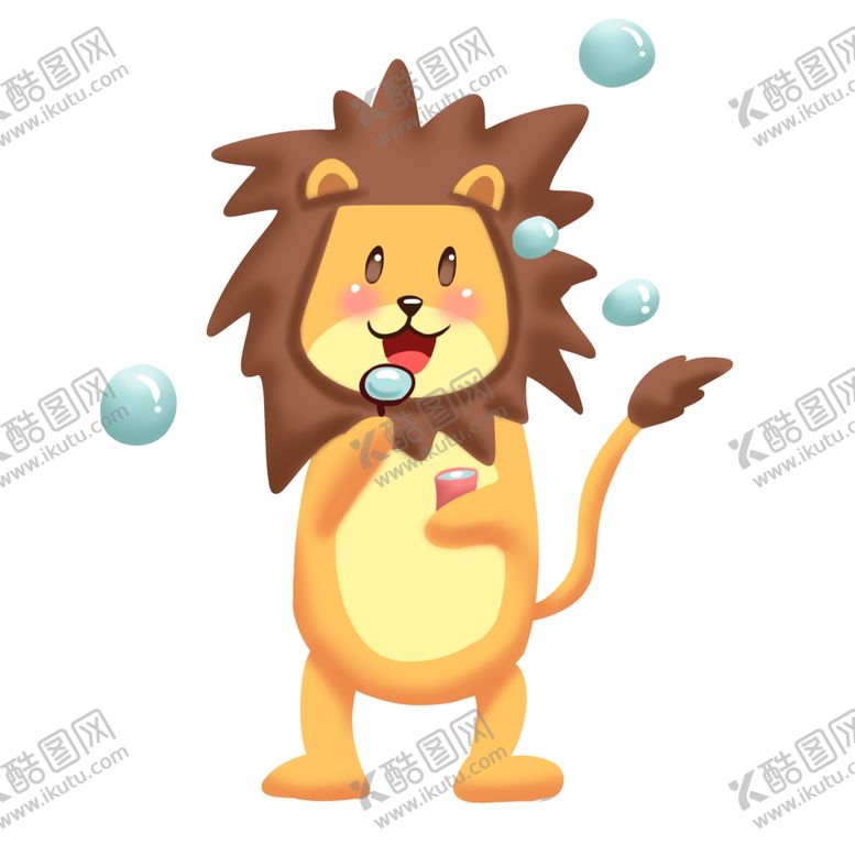 编号：23802406271206552384【酷图网】源文件下载-卡通狮子