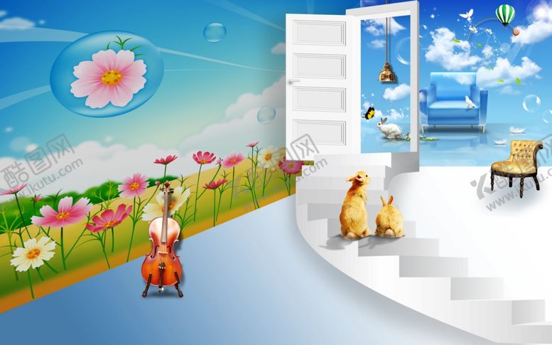 编号：25862909210852444354【酷图网】源文件下载-卡通背景墙