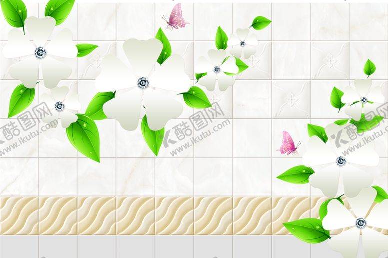 编号：55979809242354476058【酷图网】源文件下载-清新背景墙