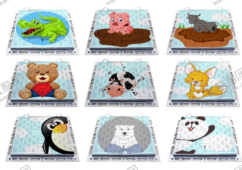 编号：66792309241308176067【酷图网】源文件下载-卡通井盖手绘素材