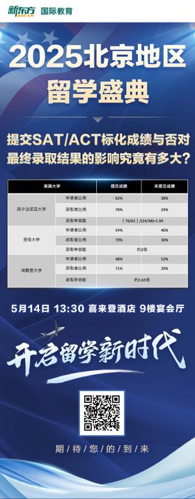 美国留学长图海报