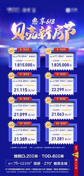 618钜惠特价促销海报