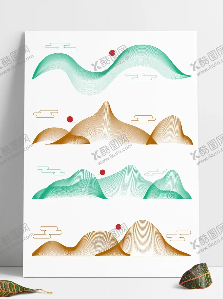 编号：98461309180830433405【酷图网】源文件下载-中国风山水云纹