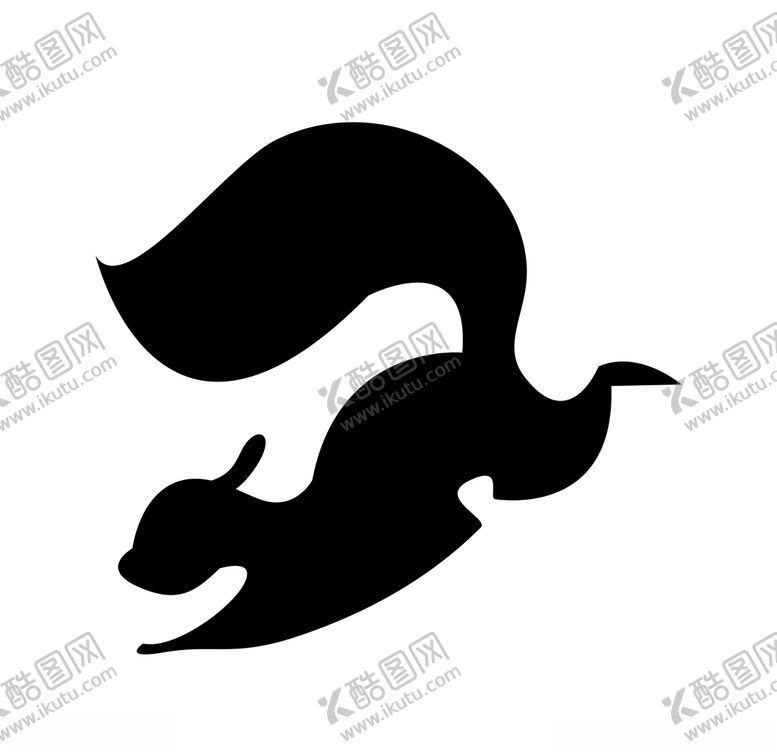 编号：68487604082245342520【酷图网】源文件下载-松鼠剪影