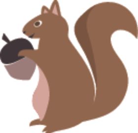 松鼠青蛙标志小猫