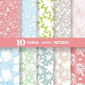 10款花卉图案纹理集合
