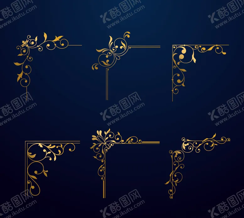 编号：49947106280657213952【酷图网】源文件下载-金色花纹