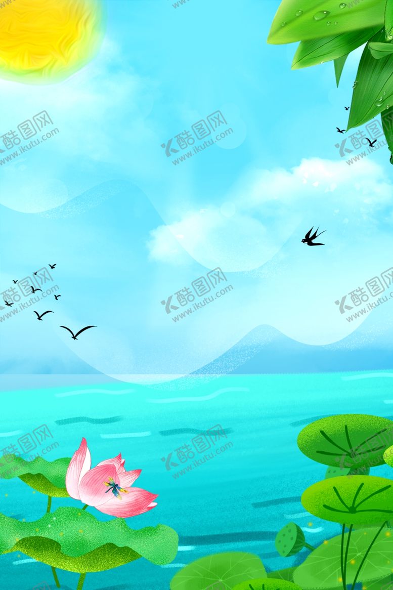 编号：37429204280557168082【酷图网】源文件下载-国画荷花