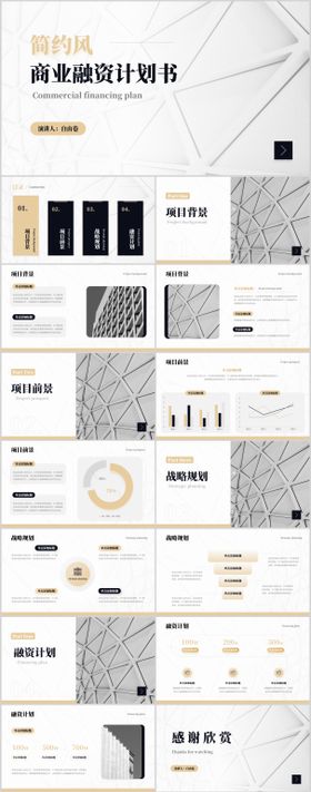 商业融资计划书PPT