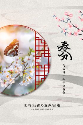 春分海报节气宣传