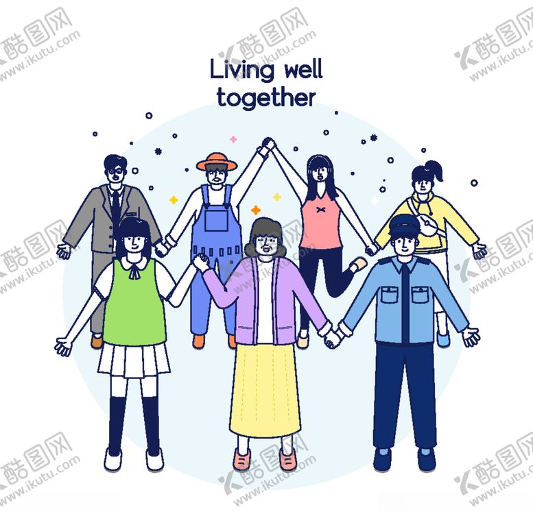 编号：36449210070713499181【酷图网】源文件下载-团体社交娱乐插画