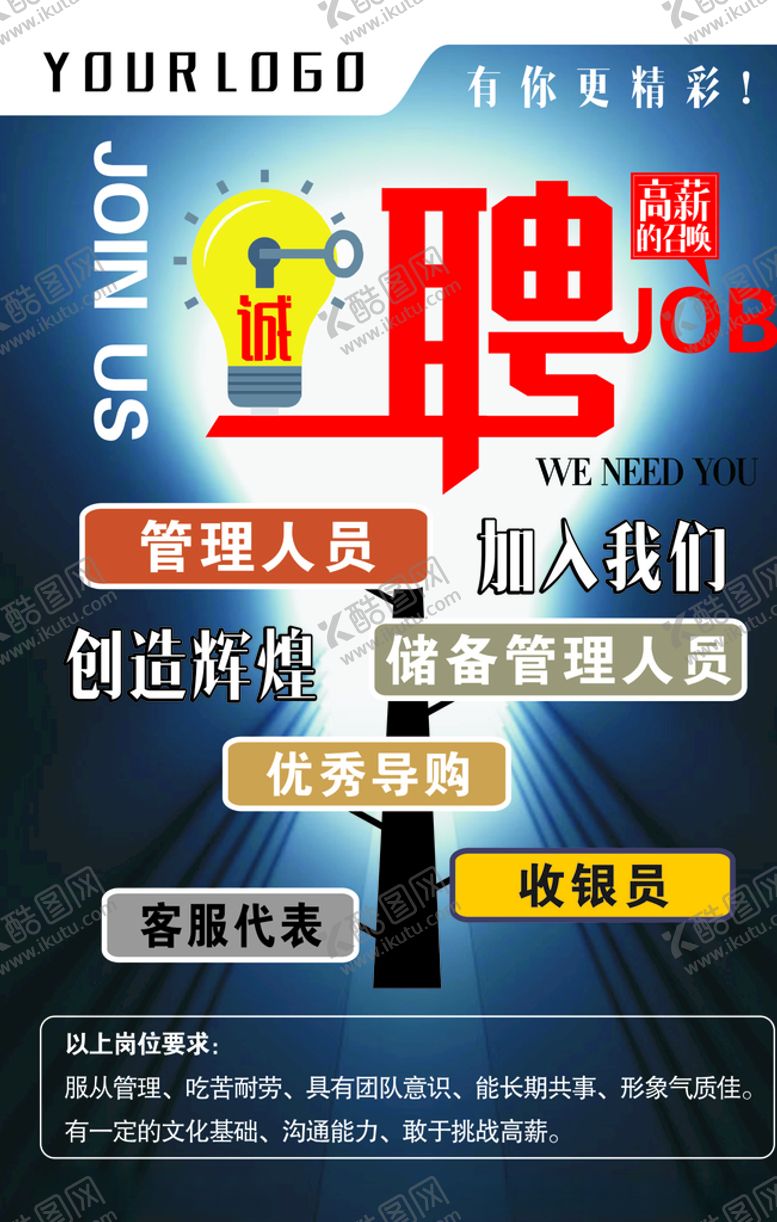 编号：95018209211108282744【酷图网】源文件下载-招聘广告