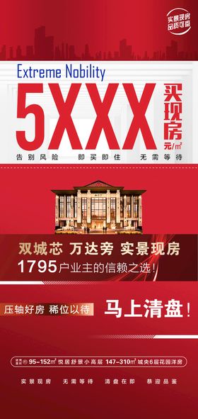 编号：15938409250808288295【酷图网】源文件下载-房地产热销清盘海报