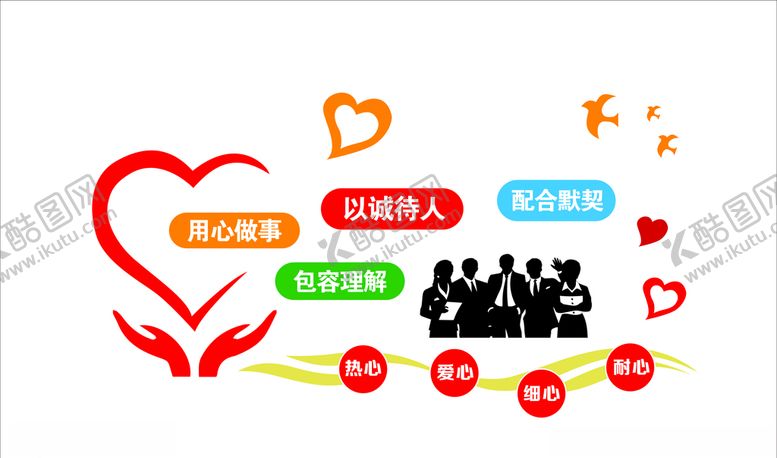 编号：59779309102304239130【酷图网】源文件下载-服务文化墙