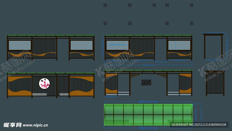 编号：30900211210206452031【酷图网】源文件下载-廊亭